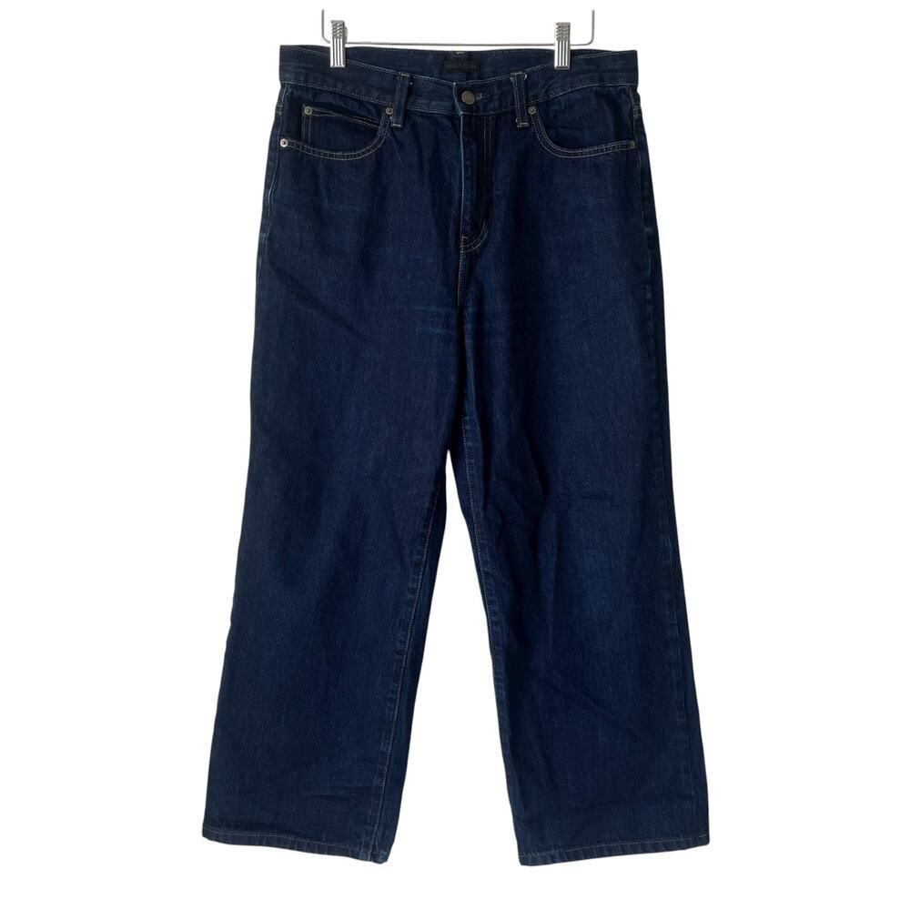 UNIQLO Women Cropped Jean Dark Wash High Rise Size 9